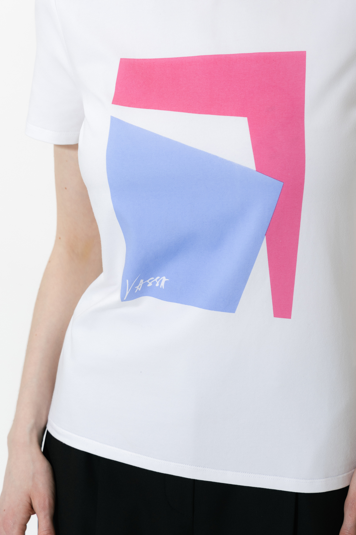 T-shirt VASSA CODE, пол female, цвет white, фото №3