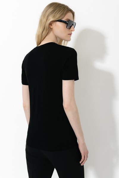 Футболка VASSA CODE, пол женский, цвет черный, фото №4