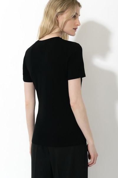 Футболка VASSA CODE, пол женский, цвет черный, фото №2