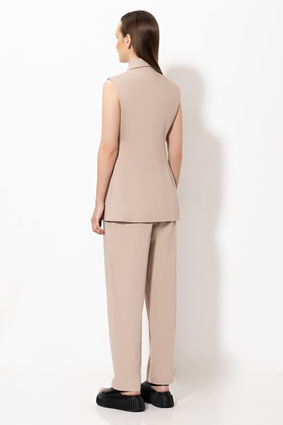 Vest VASSA&Co, пол female, цвет бежевый, фото №6