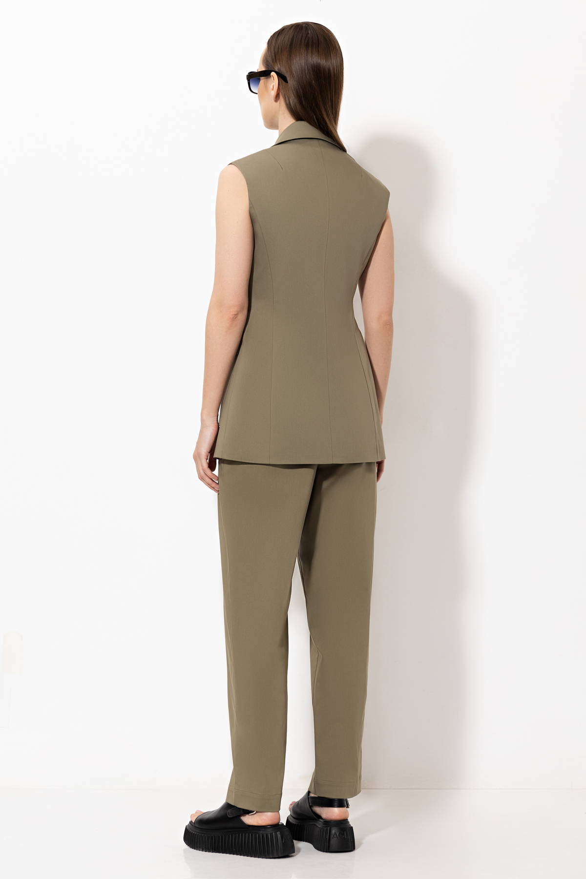 Жилет VASSA&Co, пол женский, цвет зеленый, фото №4