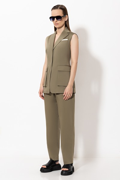 Жилет VASSA&Co, пол женский, цвет зеленый, фото №2