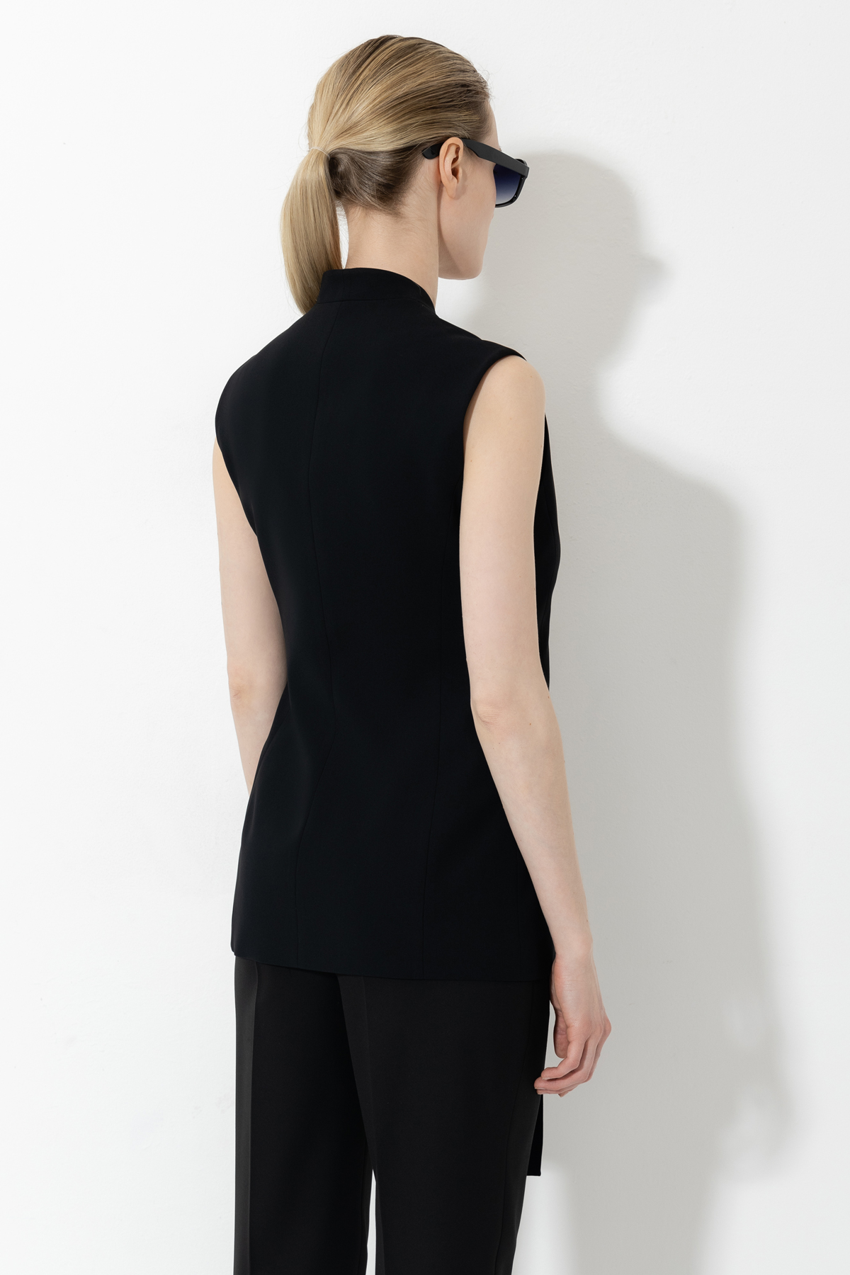 Жилет VASSA&Co, пол женский, цвет черный, фото №3