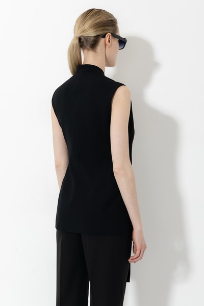 Жилет VASSA&Co, пол женский, цвет черный, фото №3