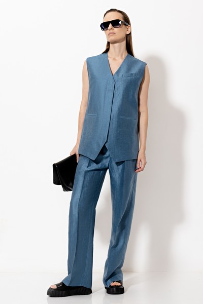 Жилет VASSA&Co, пол женский, цвет голубой, фото №3