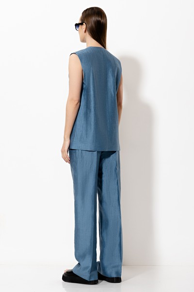 Жилет VASSA&Co, пол женский, цвет голубой, фото №7