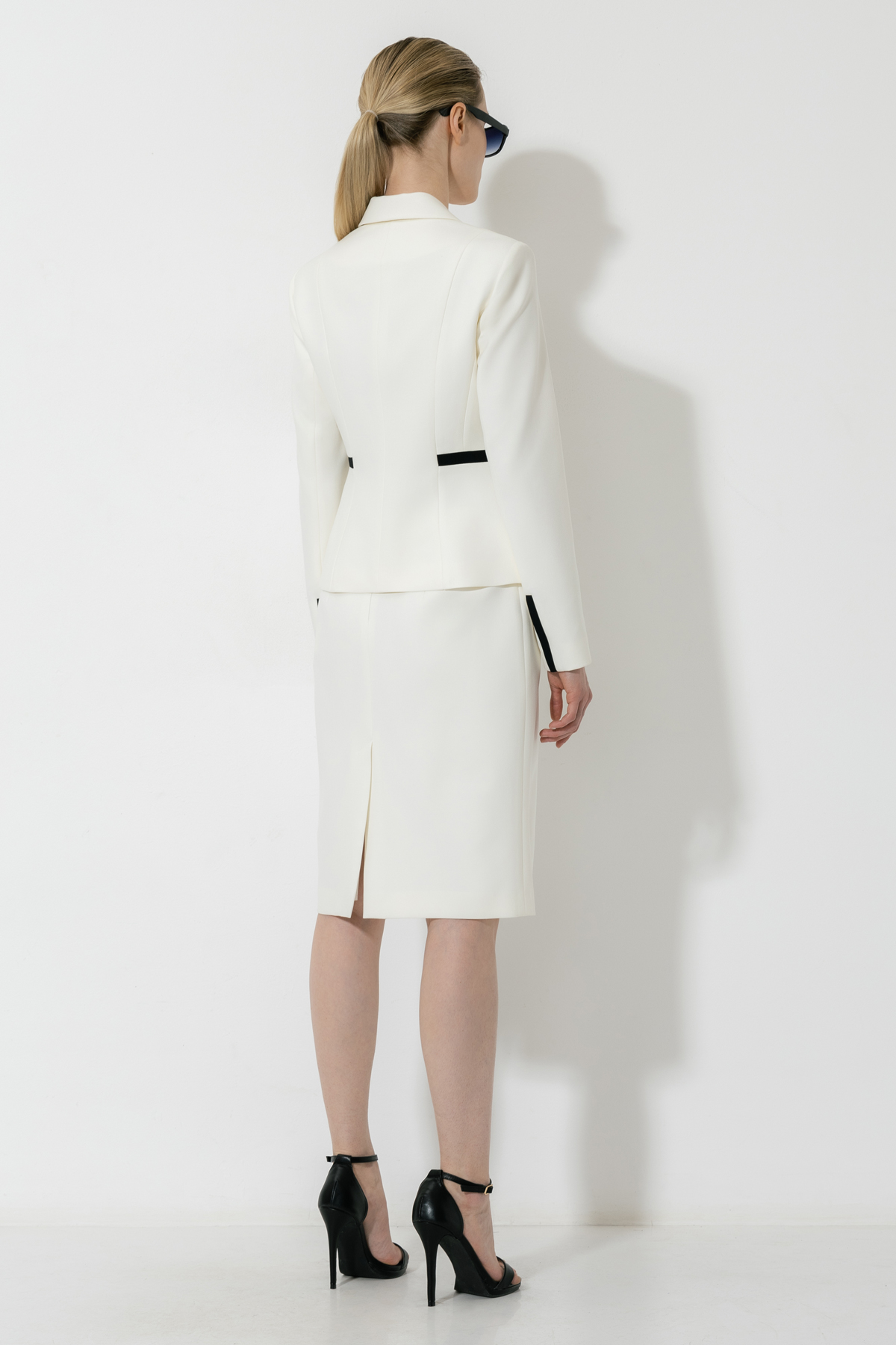 Жакет VASSA&Co, пол женский, цвет белый, фото №8