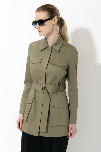 Jacket VASSA&Co, пол female, цвет green, фото №2