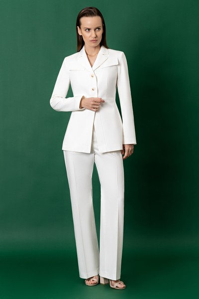 Jacket VASSA&Co, пол female, цвет white, фото №7