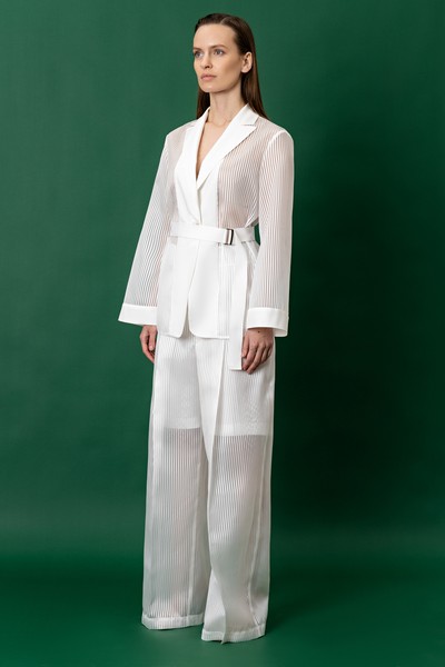 Jacket VASSA&Co, пол female, цвет white, фото №5