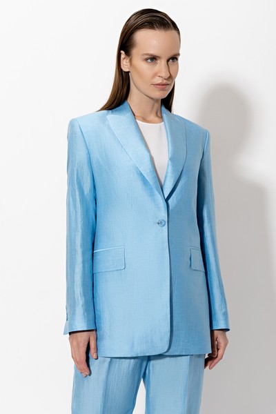 Жакет VASSA&Co, пол женский, цвет синий, фото №4