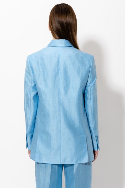 Жакет VASSA&Co, пол женский, цвет синий, фото №5