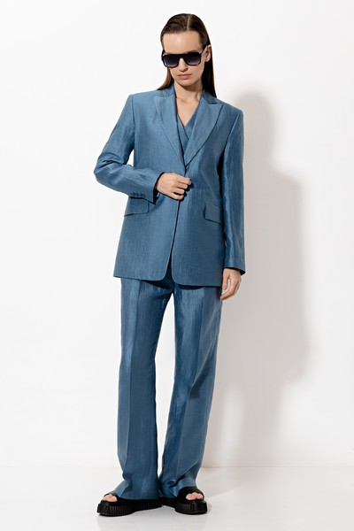 Jacket VASSA&Co, пол female, цвет голубой, фото №5