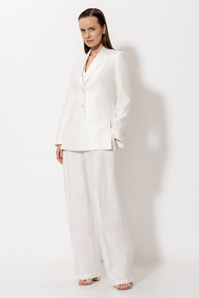 Jacket VASSA&Co, пол female, цвет white, фото №2