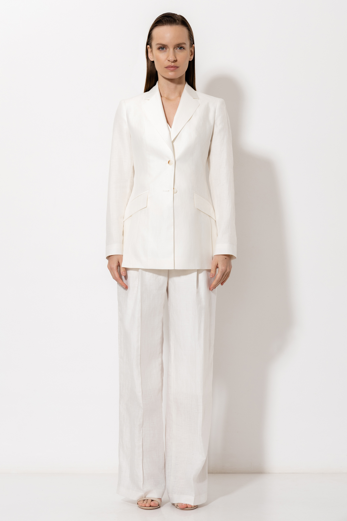 Jacket VASSA&Co, пол female, цвет white, фото №3