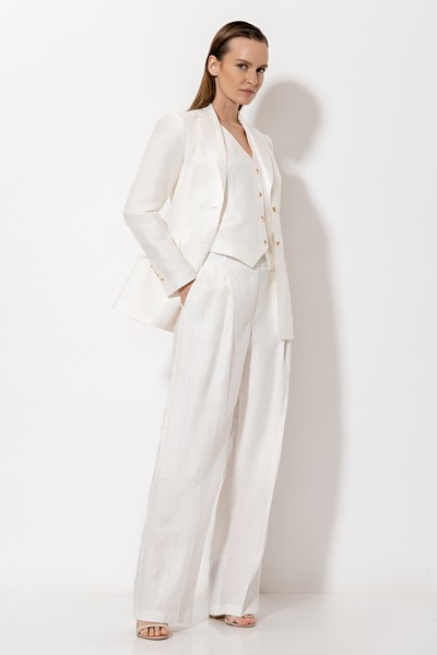 Jacket VASSA&Co, пол female, цвет white, фото №4