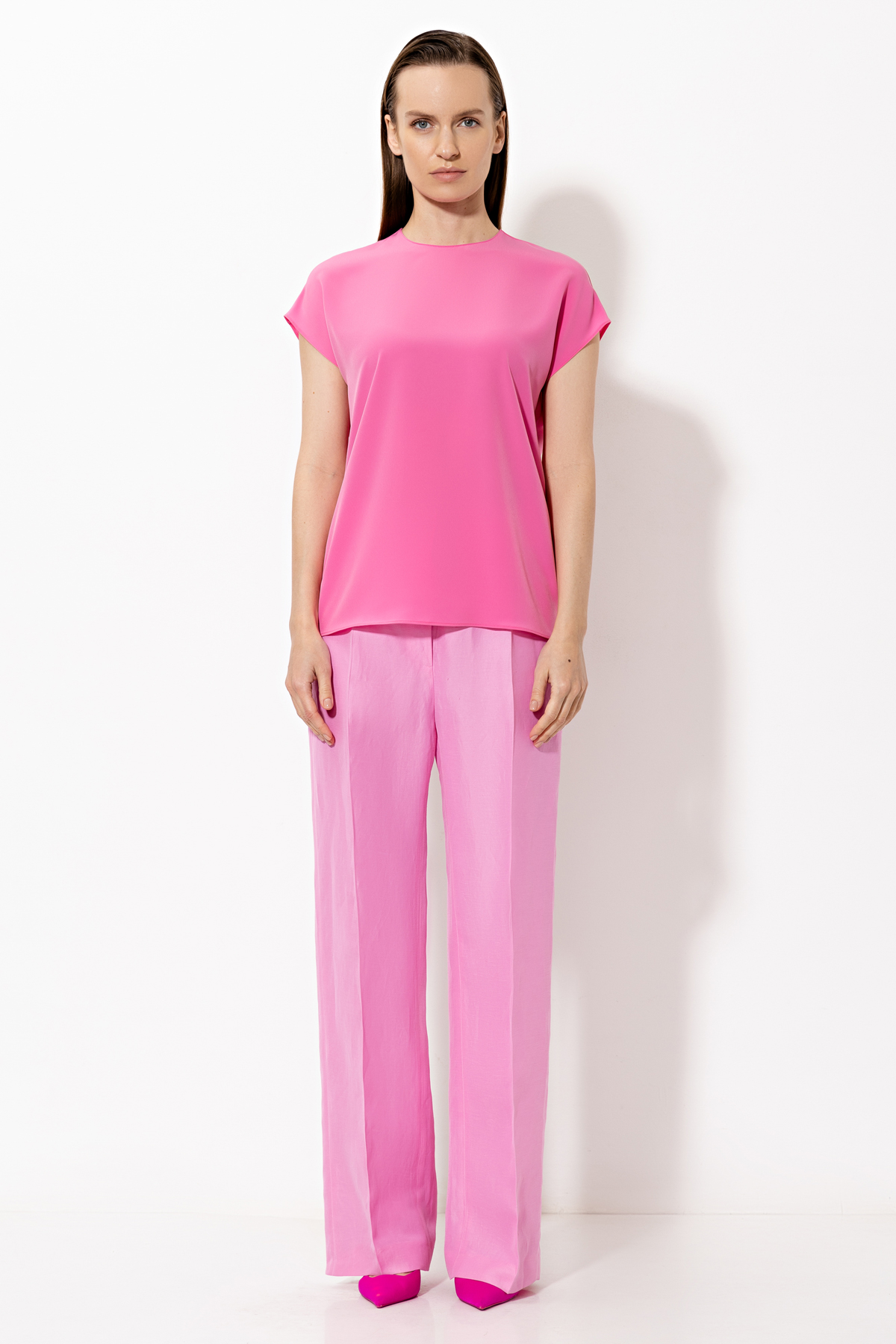 Blouse VASSA&Co, пол female, цвет pink, фото №3