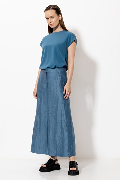 Блузка VASSA&Co, пол женский, цвет голубой, фото №4