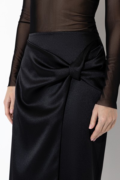 Skirt VASSA&Co, пол female, цвет black, фото №6