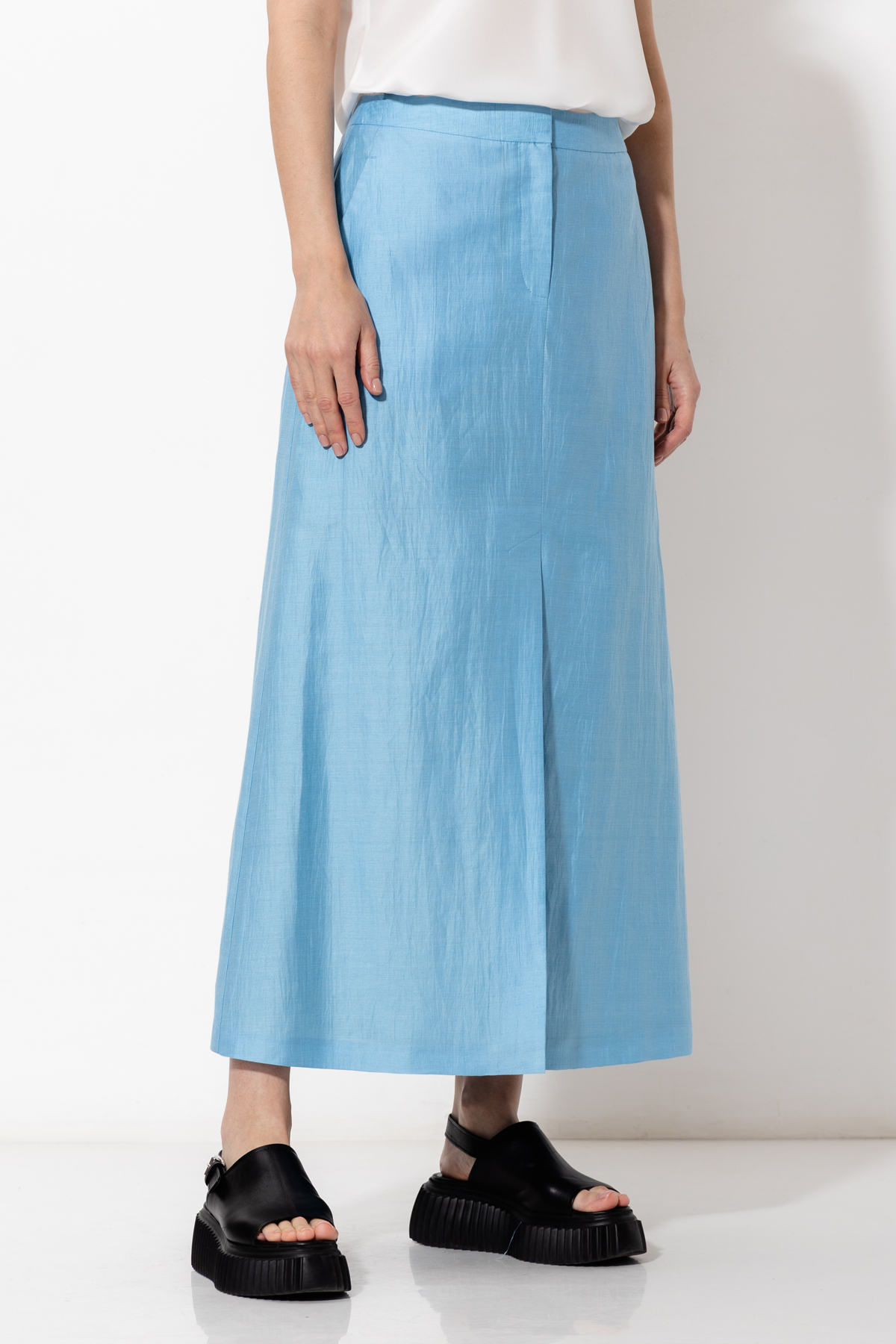 Юбка VASSA&Co, пол женский, цвет синий, фото №3