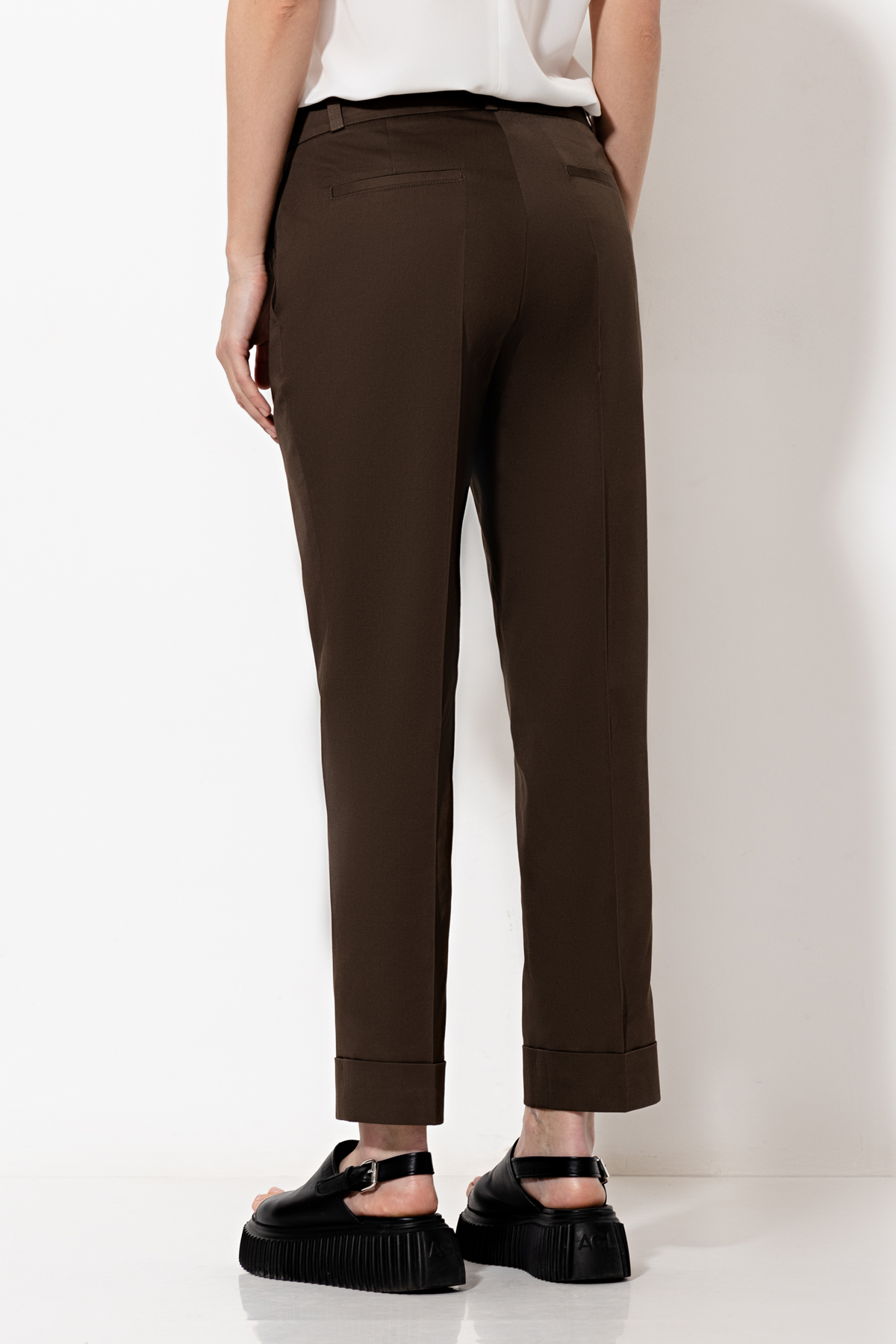 Брюки VASSA&Co, пол женский, цвет хаки, фото №6