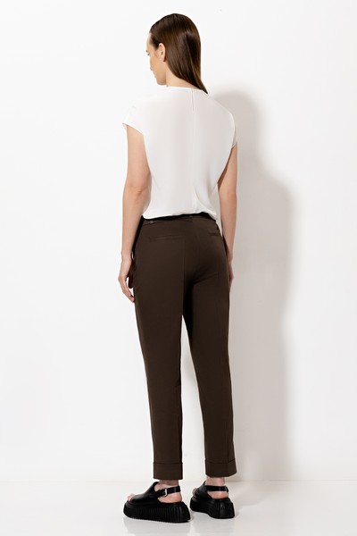 Брюки VASSA&Co, пол женский, цвет хаки, фото №7