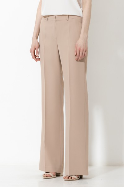 Trousers VASSA&Co, пол female, цвет бежевый, фото №5