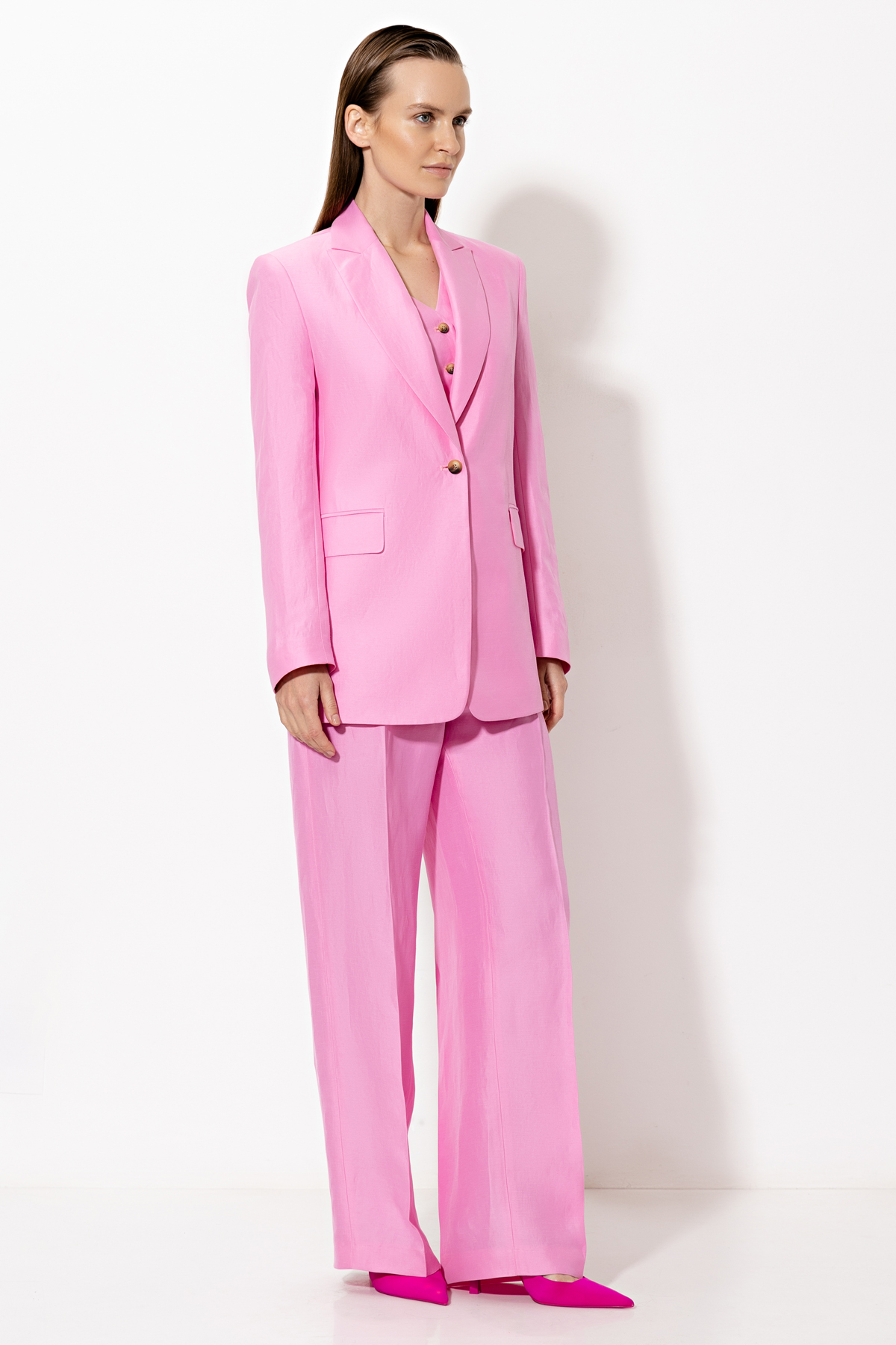 Брюки VASSA&Co, пол женский, цвет розовый, фото №2