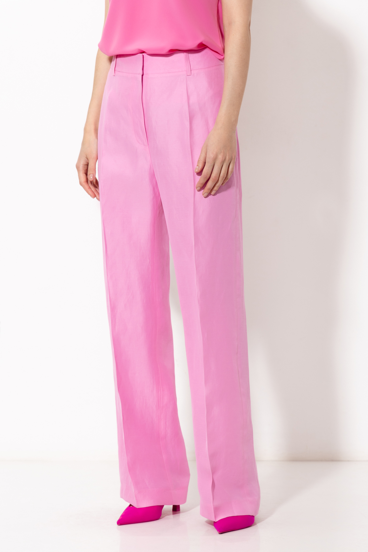 Брюки VASSA&Co, пол женский, цвет розовый, фото №5