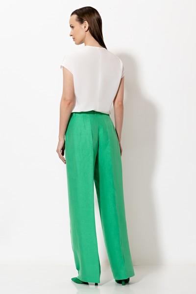 Брюки VASSA&Co, пол женский, цвет зеленый, фото №2
