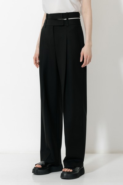 Брюки VASSA&Co, пол женский, цвет черный, фото №3