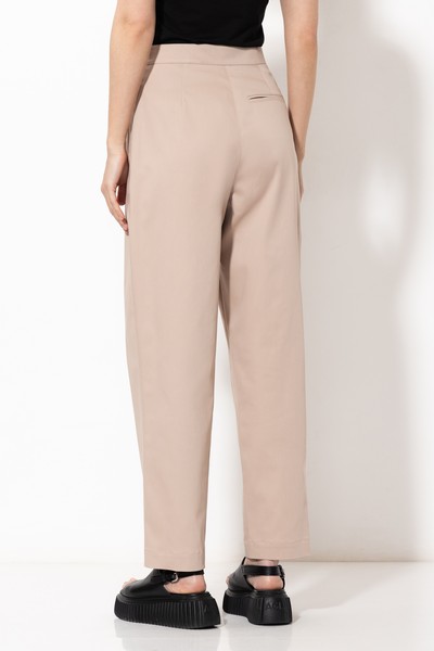 Trousers VASSA&Co, пол female, цвет бежевый, фото №5