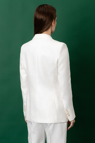 Jacket VASSA&Co, пол female, цвет white, фото №4