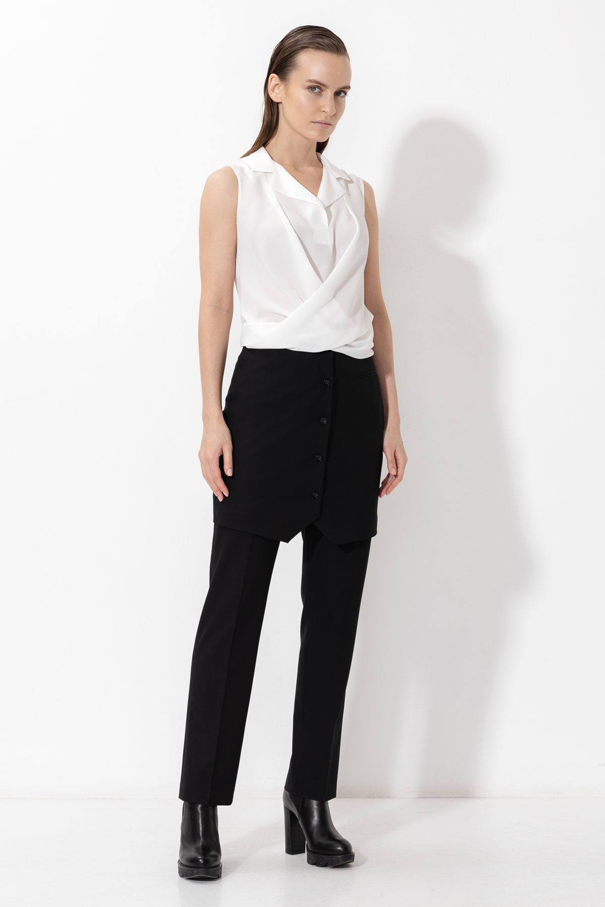 Блузка VASSA&Co, пол женский, цвет белый, фото №3