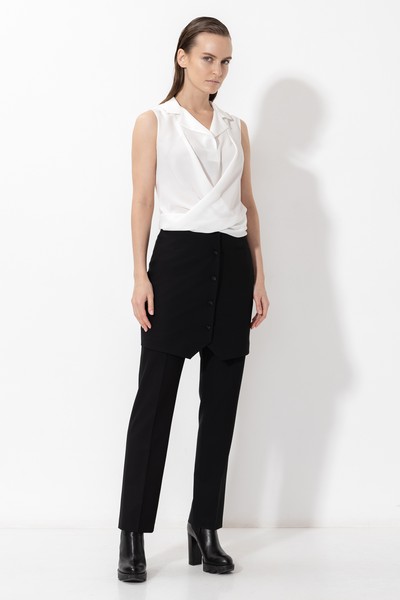 Блузка VASSA&Co, пол женский, цвет белый, фото №3