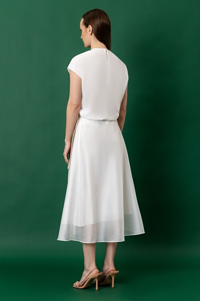 Юбка VASSA&Co, пол женский, цвет белый, фото №3