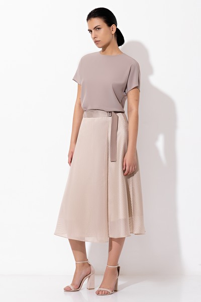 Юбка VASSA&Co, пол женский, цвет бежевый, фото №2