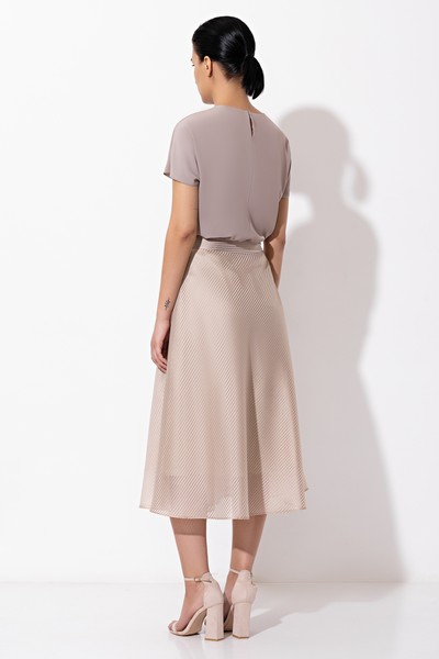 Юбка VASSA&Co, пол женский, цвет бежевый, фото №3