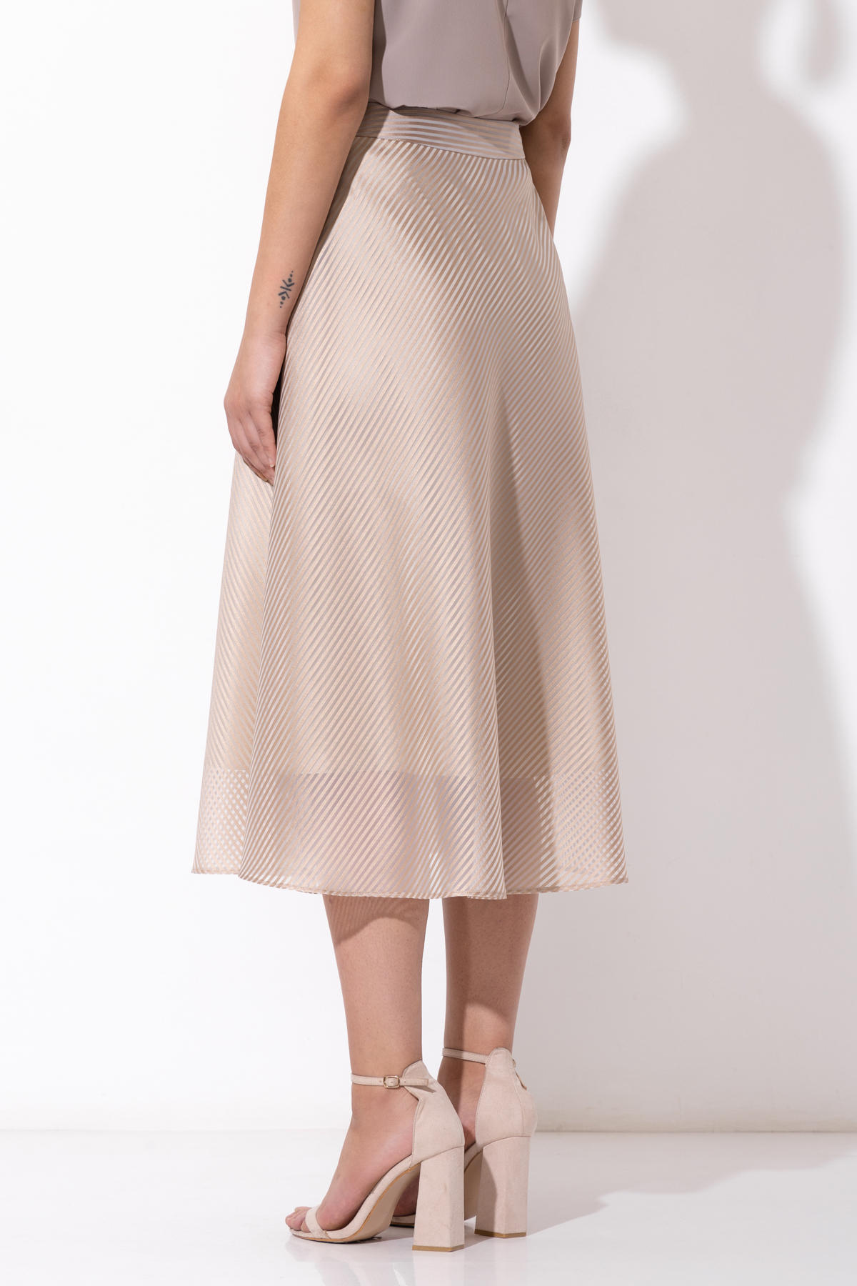 Юбка VASSA&Co, пол женский, цвет бежевый, фото №6