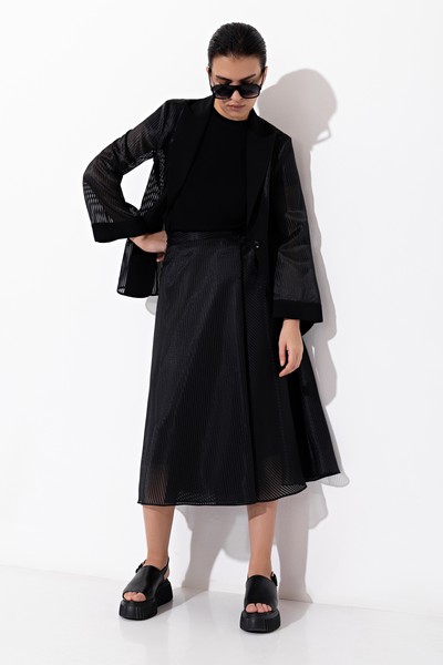 Юбка VASSA&Co, пол женский, цвет черный, фото №2