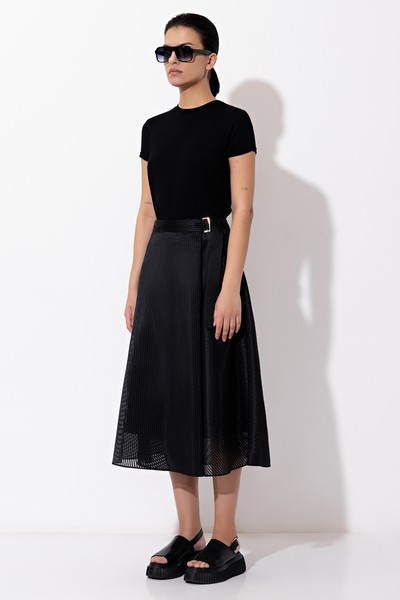 Юбка VASSA&Co, пол женский, цвет черный, фото №3