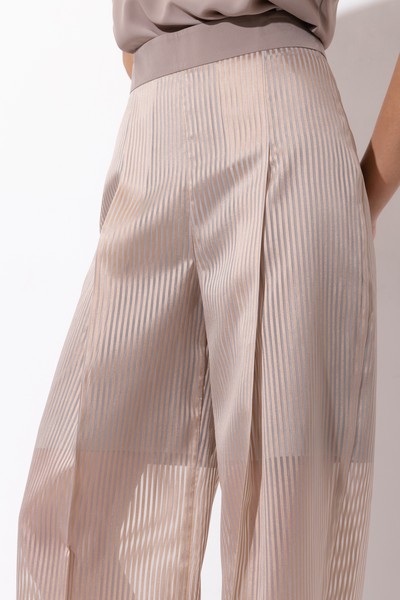 Брюки VASSA&Co, пол женский, цвет бежевый, фото №5