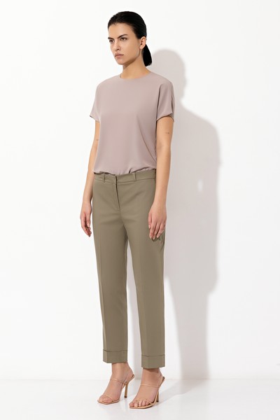 Брюки VASSA&Co, пол женский, цвет зеленый, фото №2