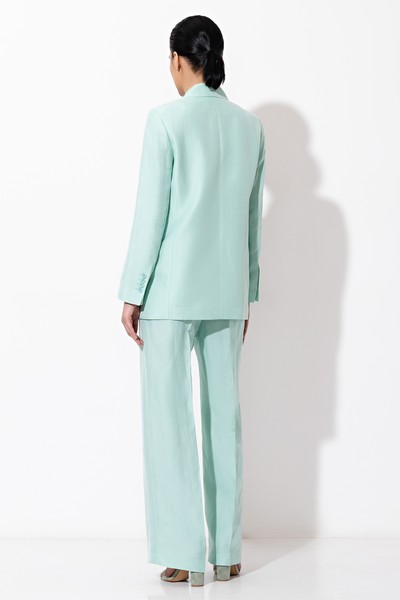 Брюки VASSA&Co, пол женский, цвет голубой, фото №2