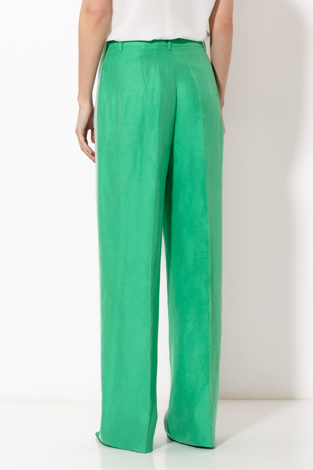 Брюки VASSA&Co, пол женский, цвет голубой, фото №9