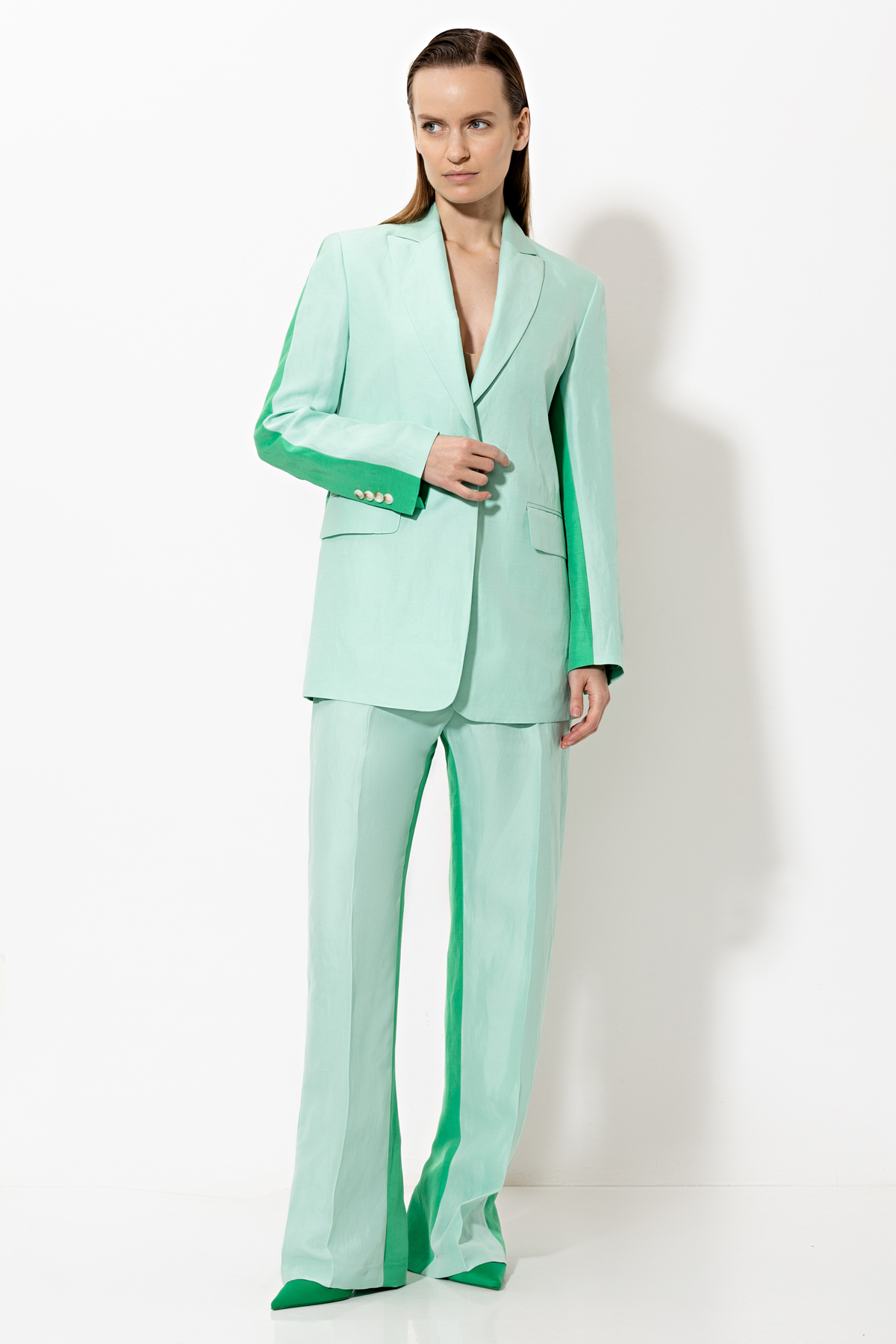 Jacket VASSA&Co, пол female, цвет голубой, фото №2