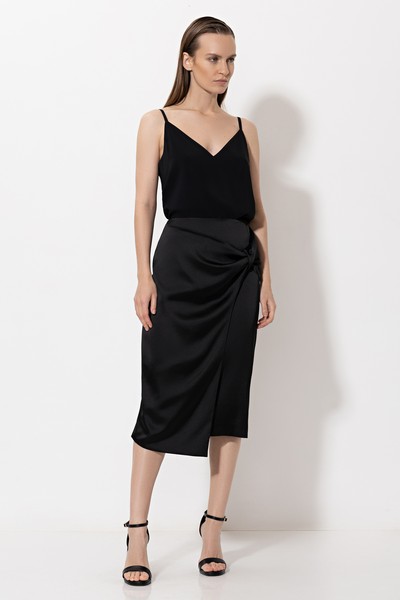 Skirt VASSA&Co, пол female, цвет black, фото №2