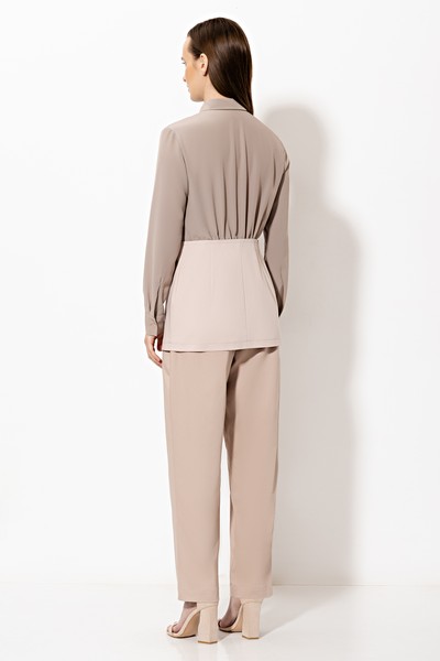 Blouse VASSA&Co, пол female, цвет бежевый, фото №5