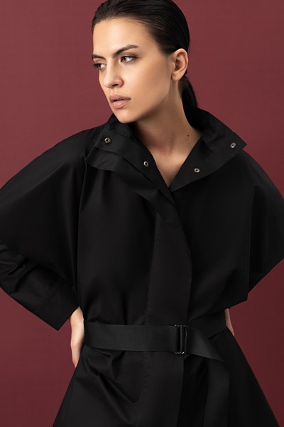 Легкая куртка из хлопка , пол женский, цвет черный, фото №4