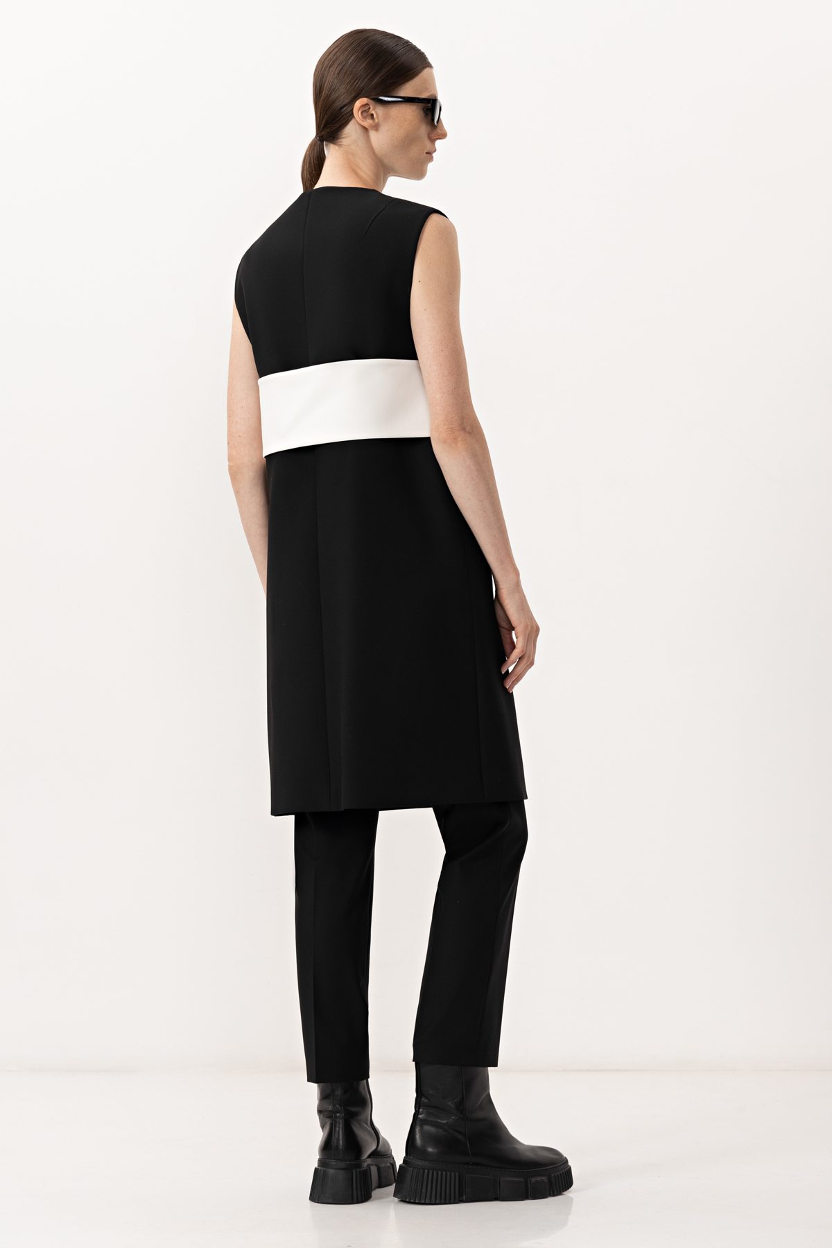 Vest VASSA&Co, пол female, цвет black, фото №4